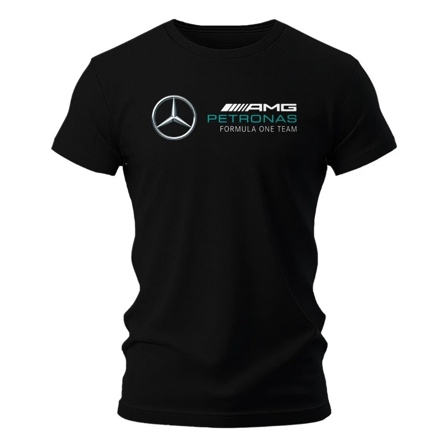 Camiseta Premium Dry Fit High Performance M Benz Petronas Seca Rápido Não Amassa Anti Suor