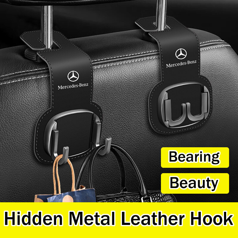 1Pcs Car Seat Back Hook for Mercedes Benz E200 E300 Gla Glk Gls Glb Gle Folding Car Hook Multifunctional Hidden Rear Sea