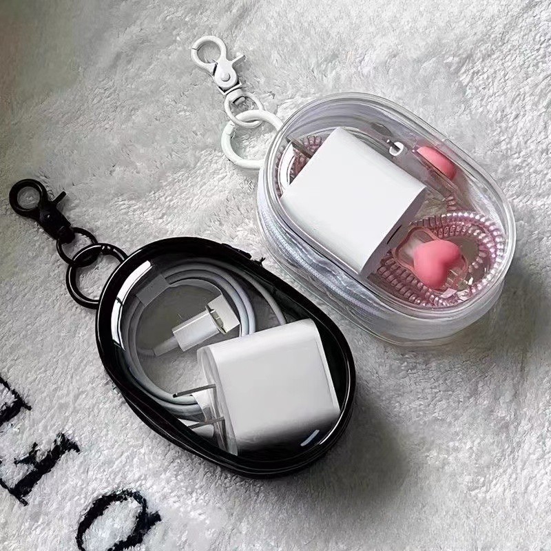 iNS Clear Data Cable Storage Caixa Cabo Portátil Capa Protetora Armazenamento De Viagem Ao Ar Livre Bolsa De Fone De Ouv