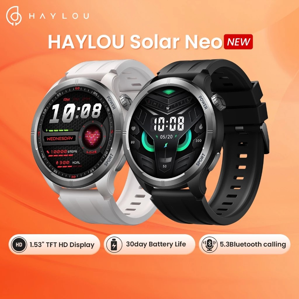 Haylou Solar Neo Relógio Esportivo Smart Watch 1.53