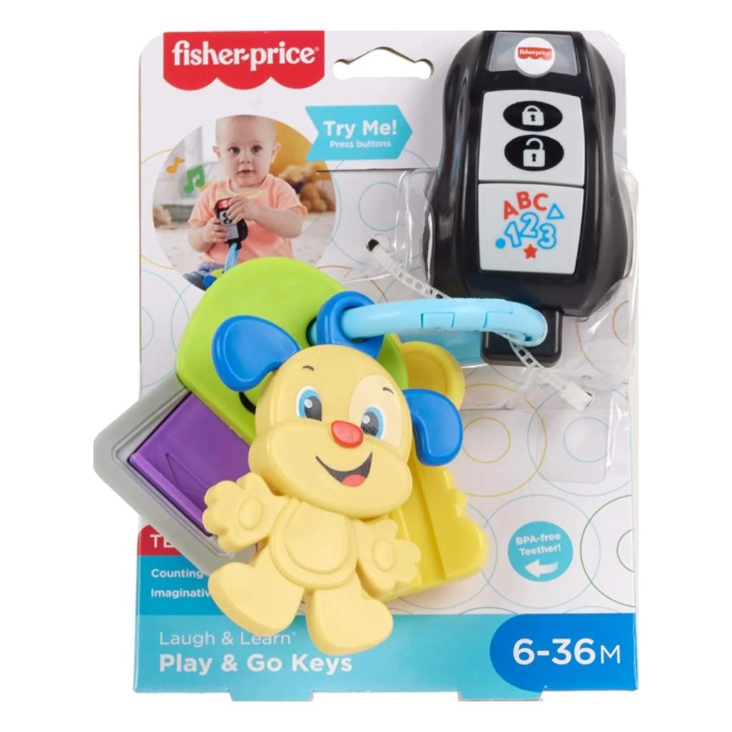 Chaves Brincar e Aprender Fisher-Price - Brinquedo Educativo para Bebês e Crianças 6+ Meses