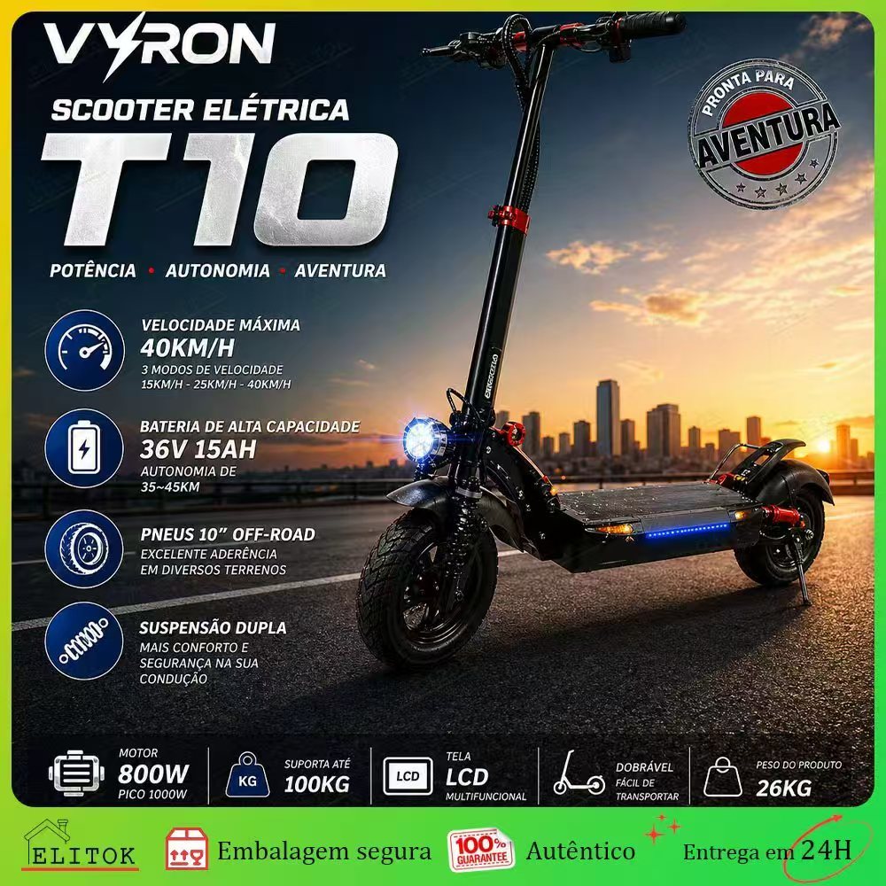 800W Electric Scooter Foldable  Adult Long-Range Commuter | 100kg Capacity Portable & Convenient