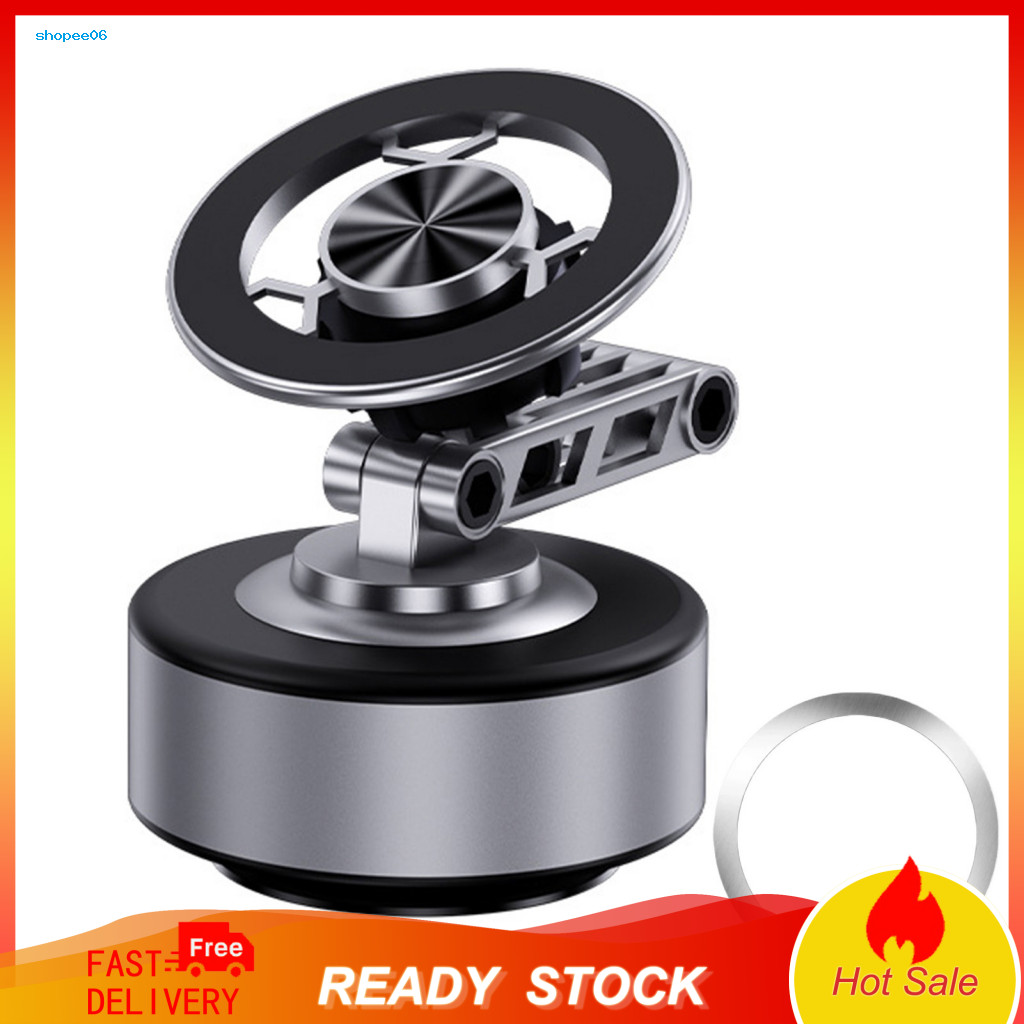 Vacuum Suction Phone Stand 360 Degree Rotation Mount Foldable Magnetic Car Holder 360° Rotatable for Dashboard for Smar