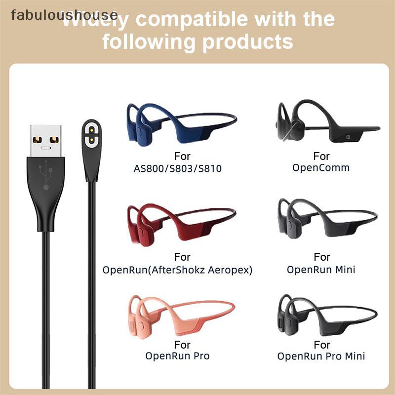 Fone De Ouvido USB/Tipo-C Cabo De Carregamento Rápido Para Shokz AS800/S803/S810/Apenrun Condução Óssea Adaptador De Car