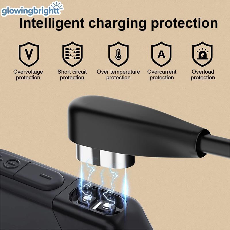 GLOWI Shokz AS800/S803/S810/OpenRun Fone De Ouvido De Condução Óssea USB/Cabo Carregador Tipo C
