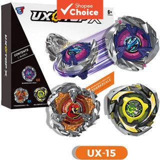 UX-15 Sharkscale 3 Em 1 Battle Deck Com Lançador Spinning Top Gyro Set Fast Arena Game Toy Para Meninos Competição Inter