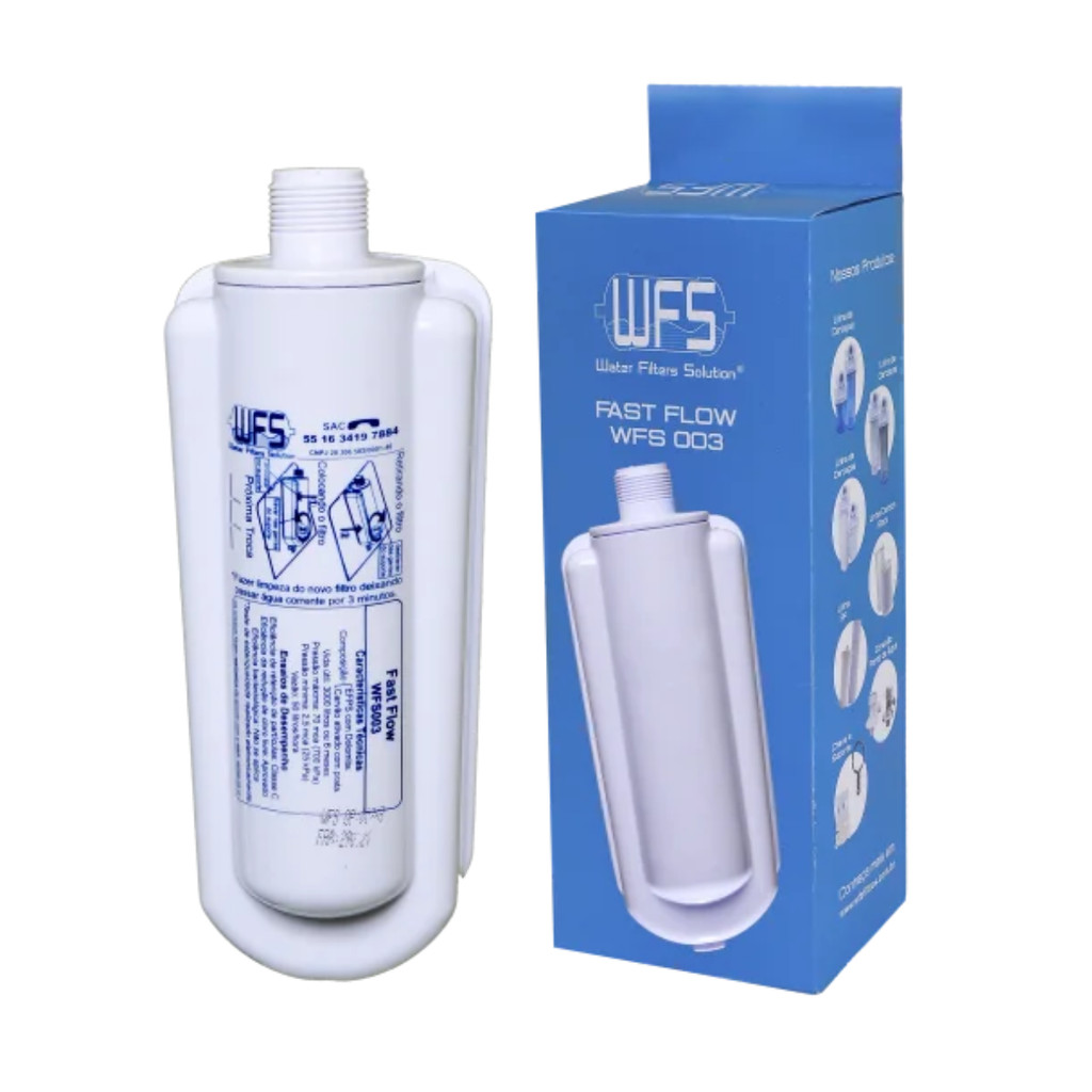 REFIL WFS003 FAST FLOW compatível com: Latina PA, Purimix, Puri Ice, Puritronic, PA335 e PA355