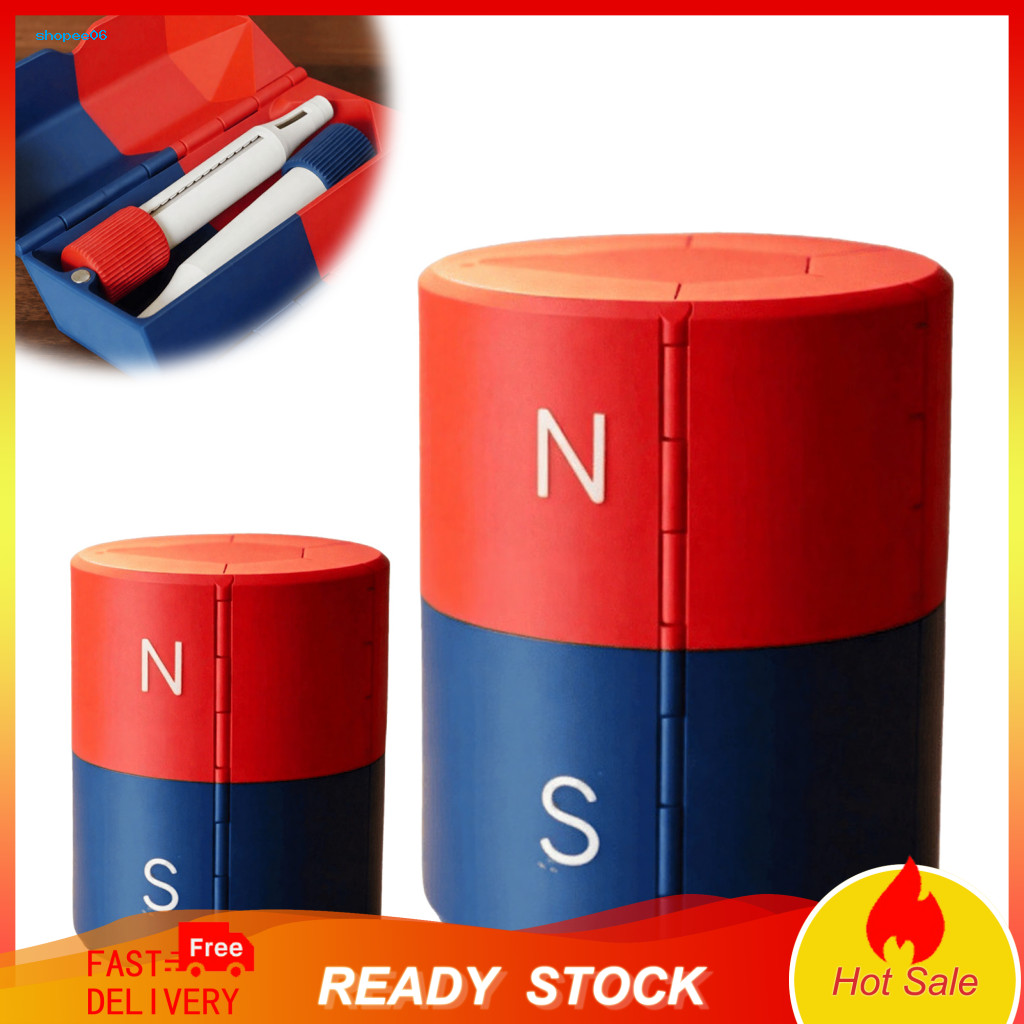 Magnet Organizer Box 3d Printed Magnetic Storage Foldable Roll-up Cylinder Holder with N/s Pole Separation Desktop for E