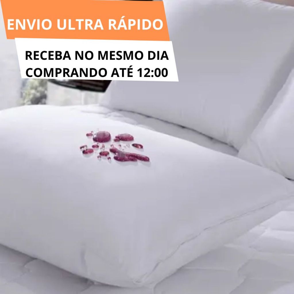 Capa de Travesseiro Protetora Impermeável Antialérgico 8 Peças 70x50cm Sleep Dry Master Confort