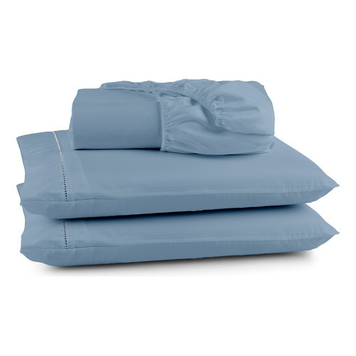 Jogo De Lençol King Size 3 Peças Micropercal 400 Fios Sleep Safira