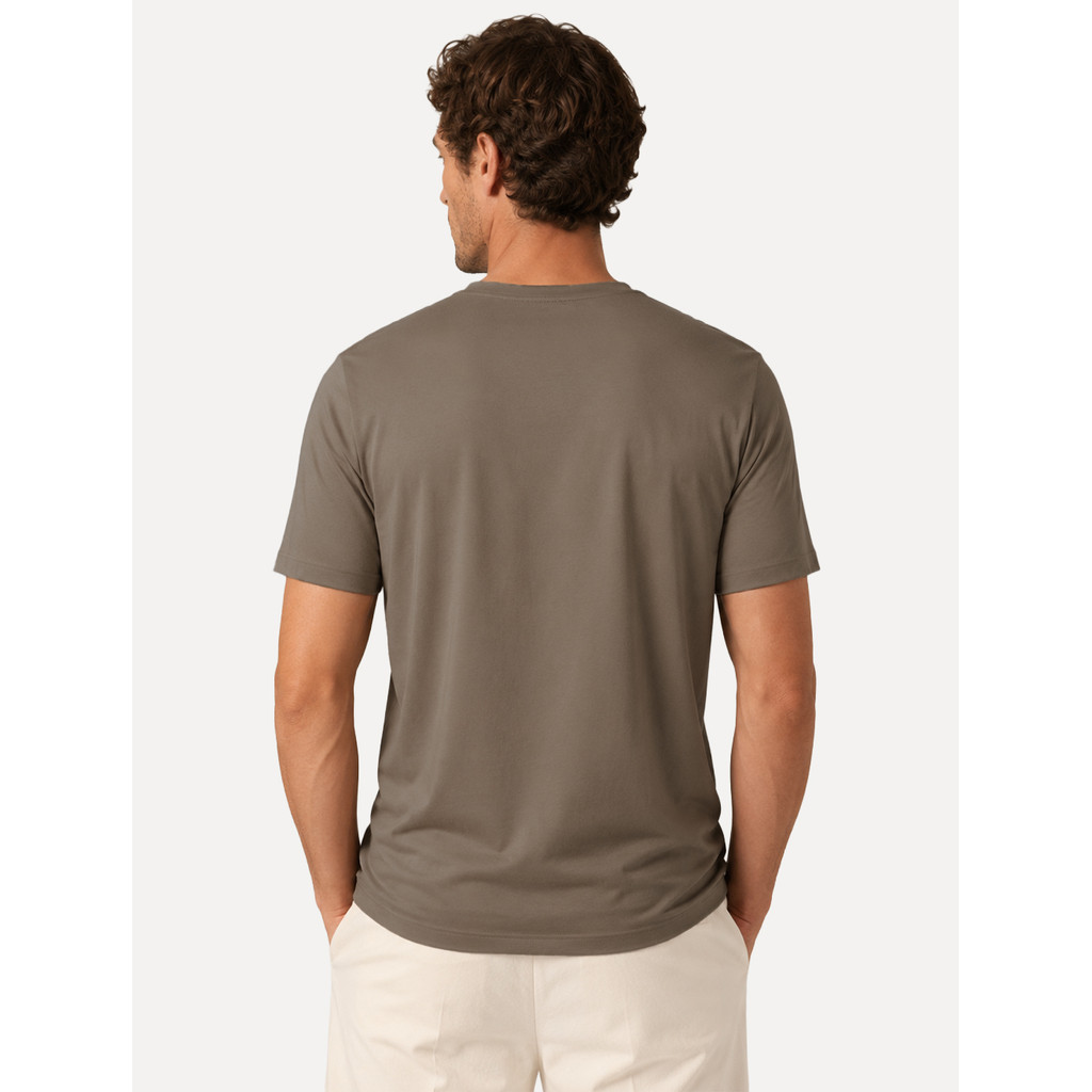 Camiseta K&J Black Travel Pack Tech Modal Original Marrom Claro