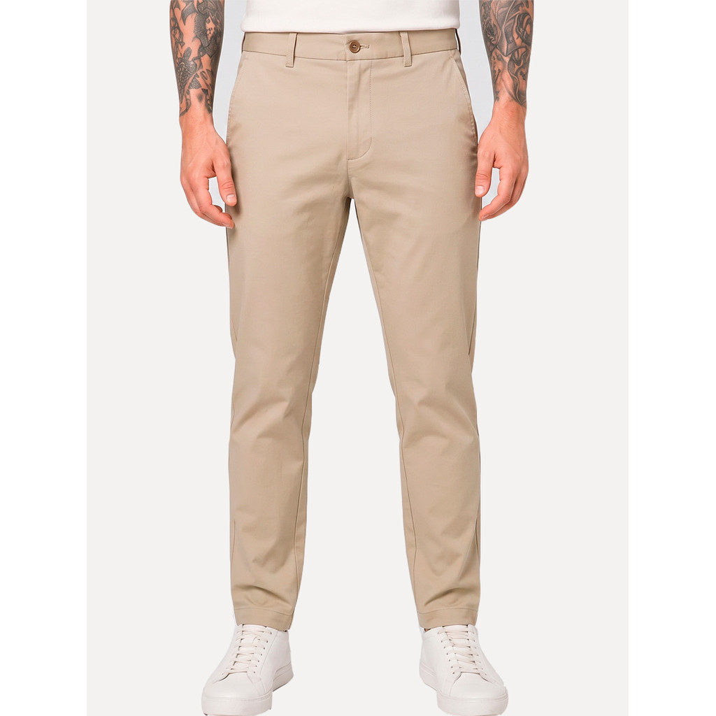 Calça K&J Black Masculina Travel Pack Tech Poliflex Cáqui Claro