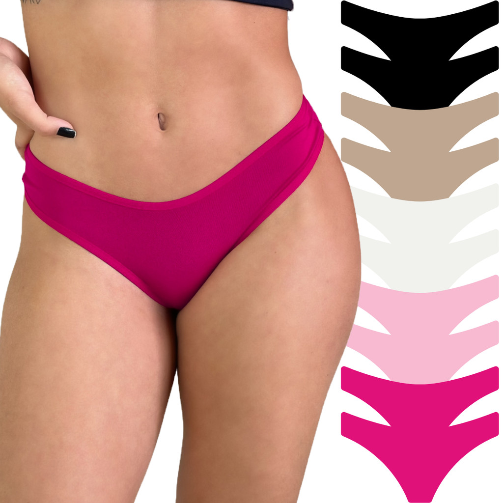 Kit 10 Calcinha Algodão Feminina Cotton Respirável Viére