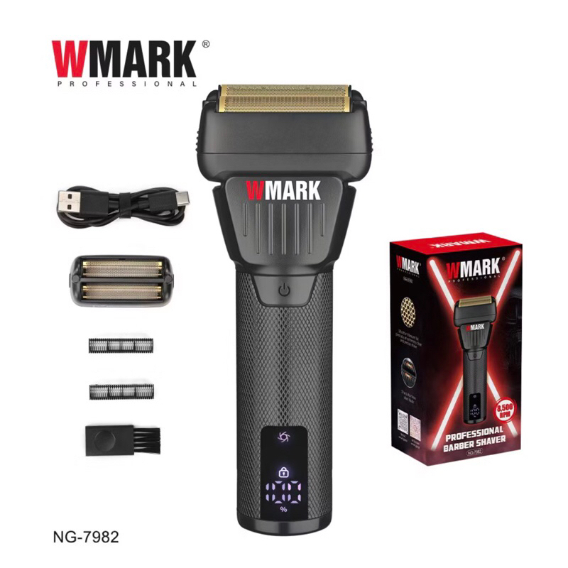 Máquina WMARK NG-7982 SHAVER BLACK 9000RPM