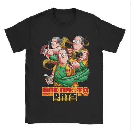 Camiseta Camisa Blusa Algodão Unissex Sakamoto Days T-Shirt Summer Trendy Cool