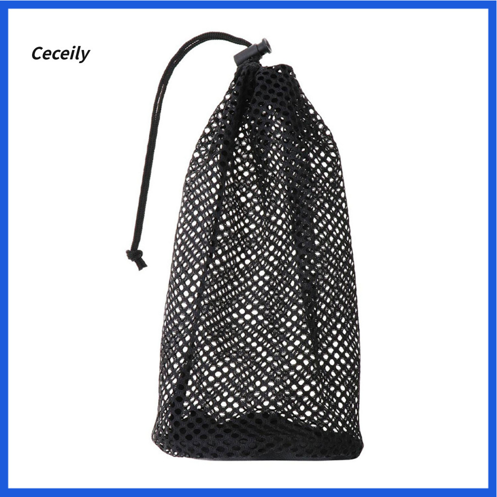 Mesh Golf Bag Accessory Storage Ball with Drawstring Nylon Sports Pouch for Table Tennis Balls Gym Accessories Portable