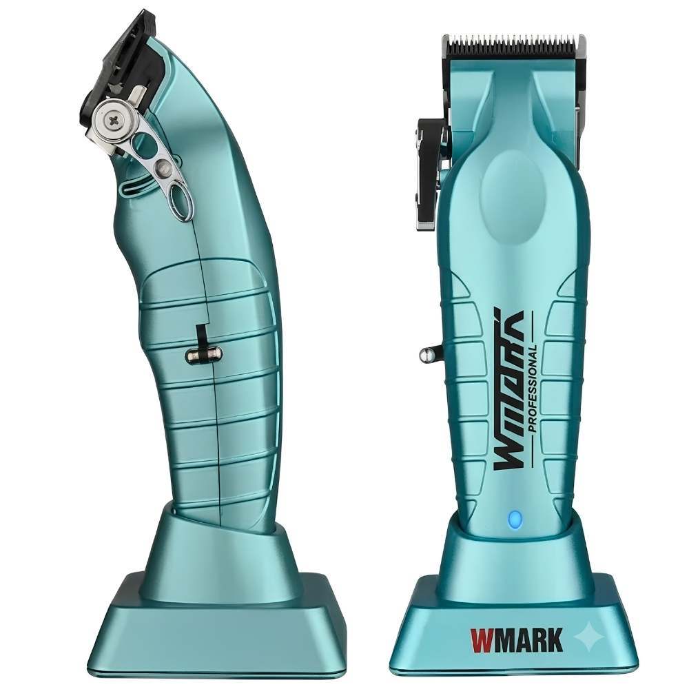 Máquina De Cortar Cabelo Wmark Ng 133 Profissional Azul-celeste 127/220v