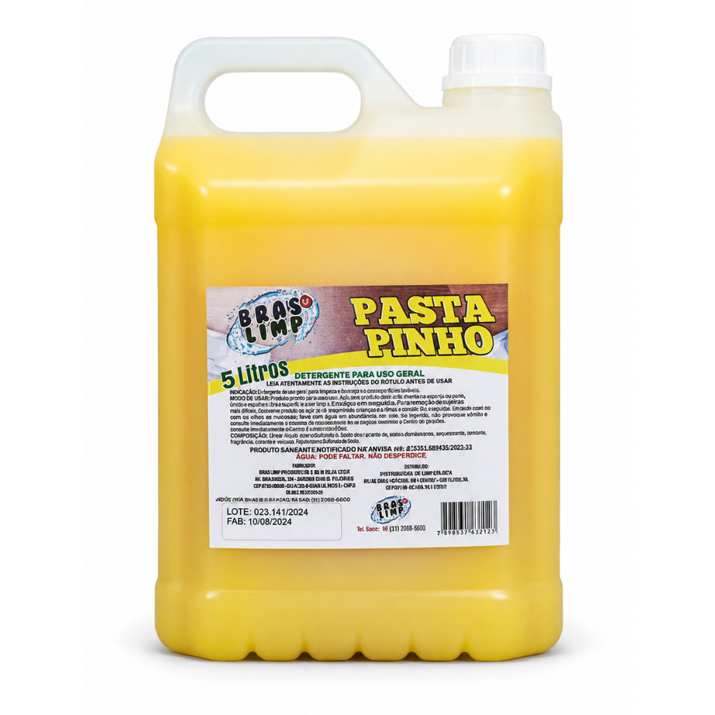 Pasta de Pinho 5L Bras Limp Limpeza Profunda e Brilho