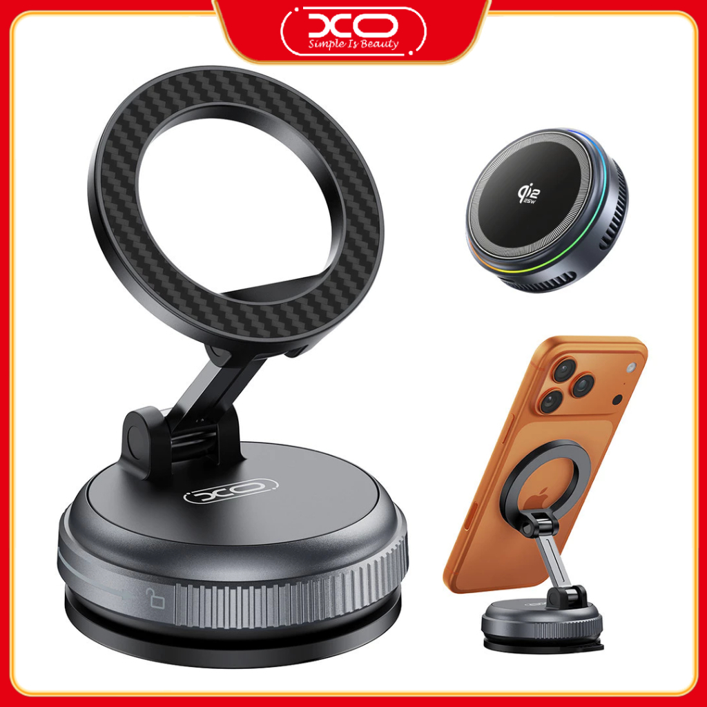 XO QI2.2 25W TEC Suporte Magnético Para Telefone Kit De Carregador Sem Fio De Resfriamento Inclui + Cabo De Dados De 1.5