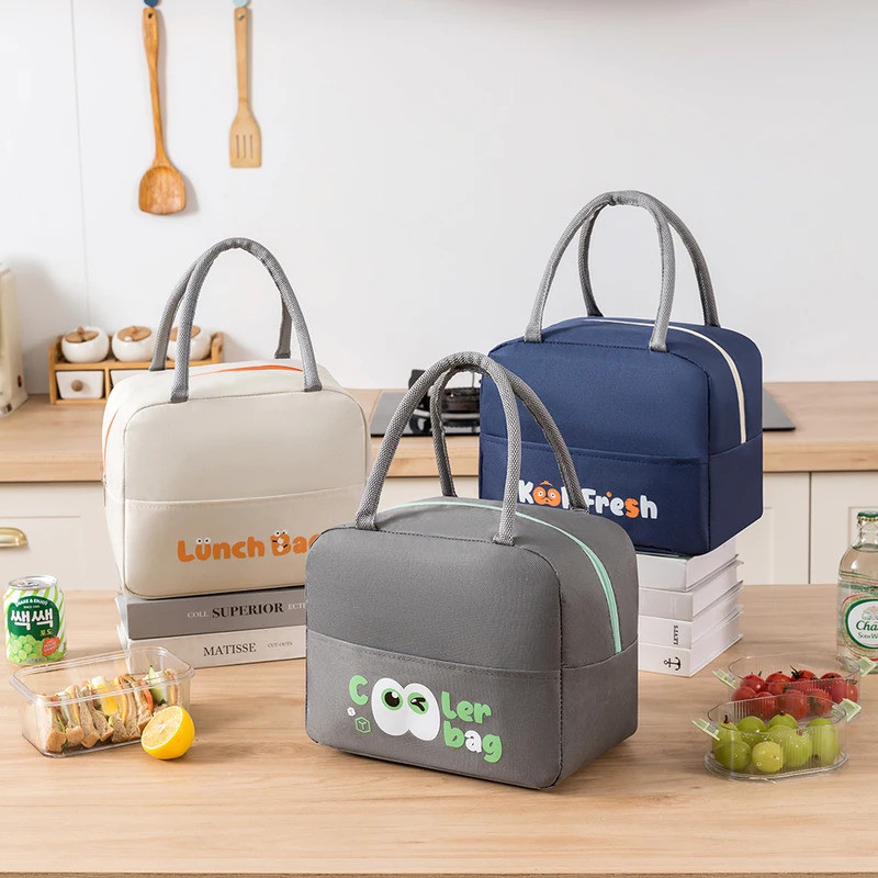 Cartoon Large Capacity Bento Thermal Lunch Bag Oxford Lunch Box Storage Cooler Lunch Bag For Kids Tote Food Drink Insula