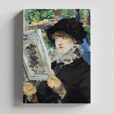 Quadro Canvas Woman Reading Borda Infinita 60x90cm
