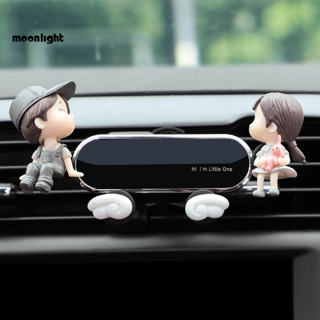 Cute Cartoon 360° Rotatable Air Vent Phone Holder Universal Car Mount Easy One-hand Operation Fun Dashboard Accessory f
