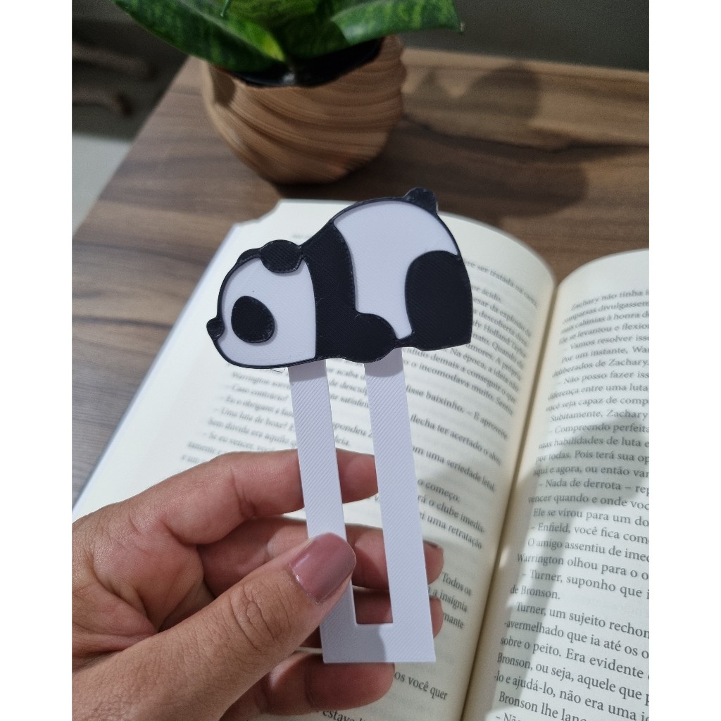 Marcador de Páginas - Panda Dormindo | 1 Unidade | Para Amantes De Livros | Vieco 3D