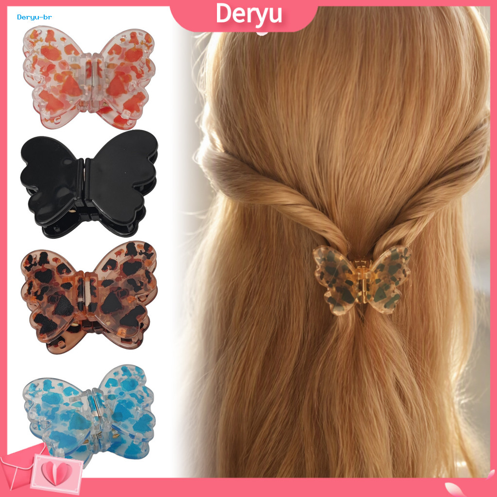 Non-slip Hair Accessories Magnetic Closure Barrettes Butterfly Clips for Women Girls – Strong Hold 2-in-1 Claw for Thi