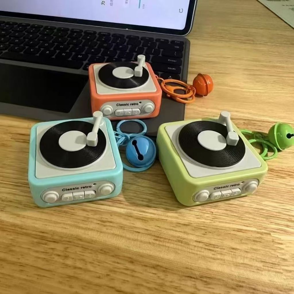 Mini Caixa De Música Fonógrafo Retrô | Grava Mensagens De Voz De Felt De Curto Prazo , Presente Criativo De Lembrança Se