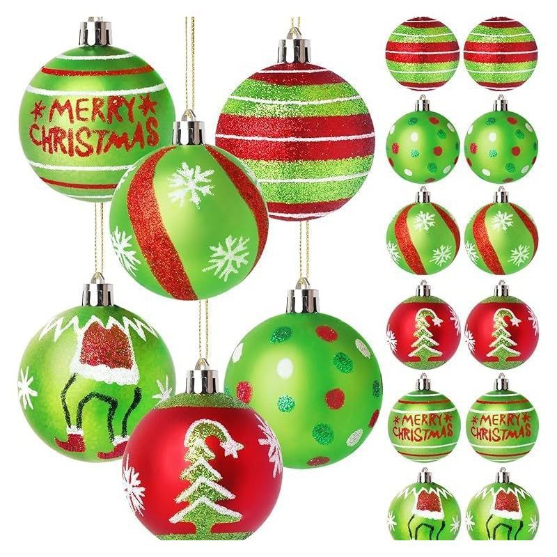 Christmas Ball Decoration Sturdy and Durable Material Pendant Hand-painted Plating 6cm Applicable