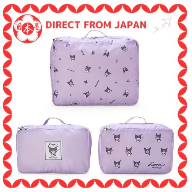 [Direto do Japão] Sanrio Kuromi Travel Inner Case Conjunto de 3 peças 020559 Sanrio Kitty