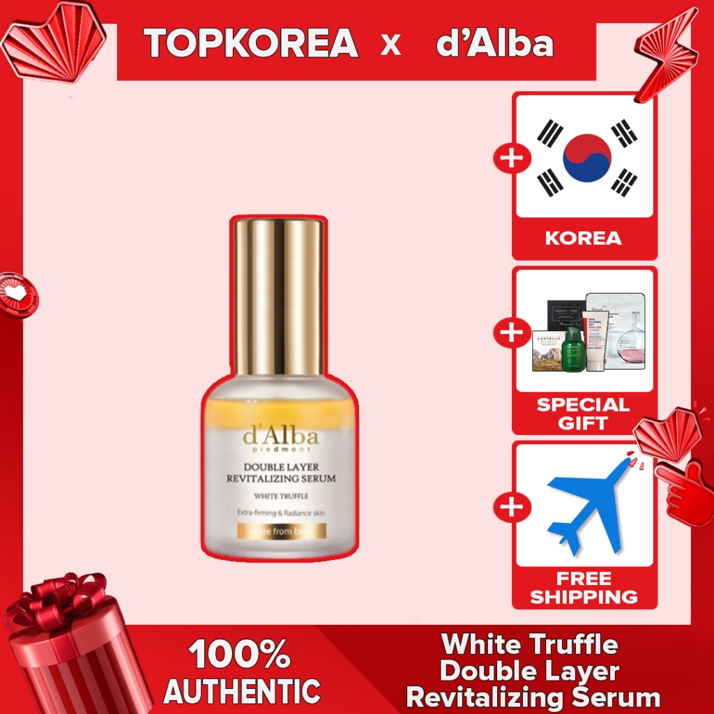 d'Alba 30ml Soro Revitalizante De Dupla Camada Trufa Branca TOPKOREA Envio Da Coreia