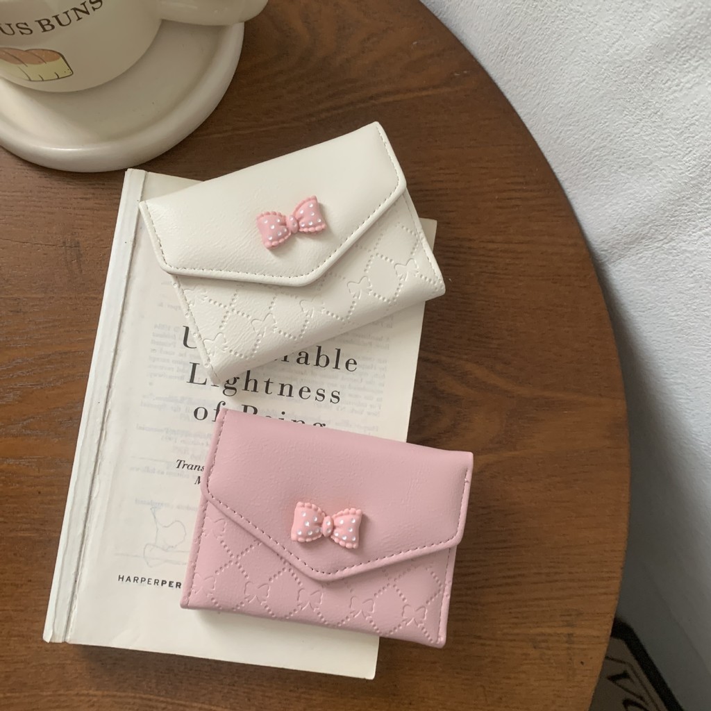Senhoras carteira feminina ins estilo carteira High-End Mini senhoras titular do cartão carteira Tri-fold pequena cartei