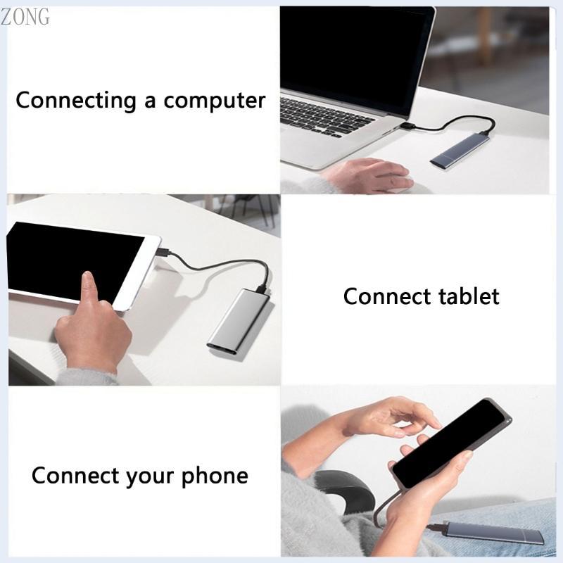 ZONG M 2 Gabinete Externo Alumínio USB3 1 Gen 2 Suporte NVMe NGFFs Protocolo Drive Business Trav