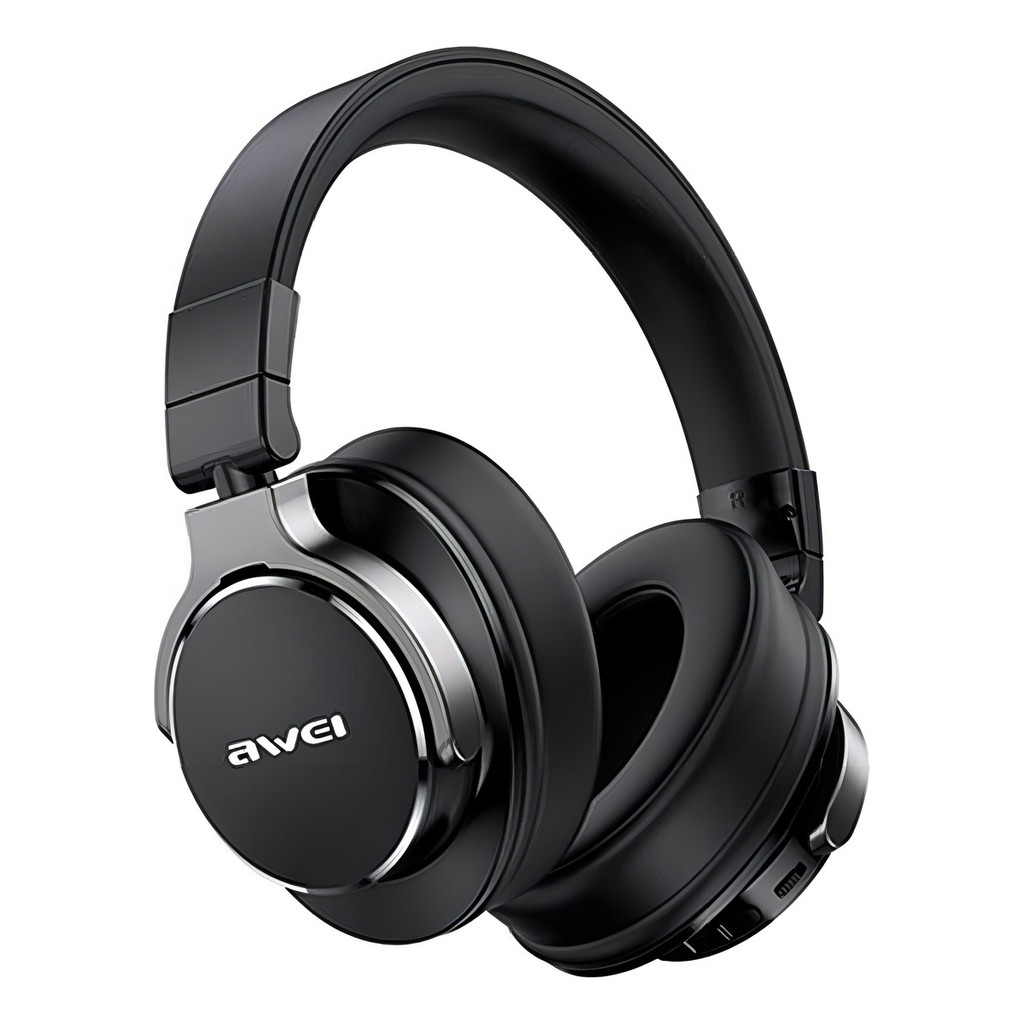 Fone De Ouvido Awei A710 Anc Bluetooth5.0 Cancelamento Ruído Cor Preto