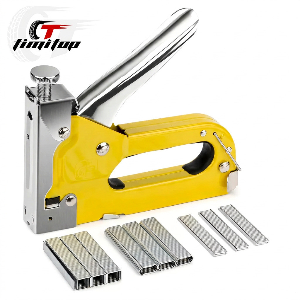 3 In 1 Professional Manual High Pressure Upholstery Stapler With 100 Staples