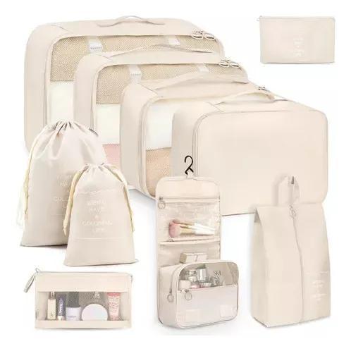 Kit 10 Necessaire Feminina Organizador De Malas Para Viagem