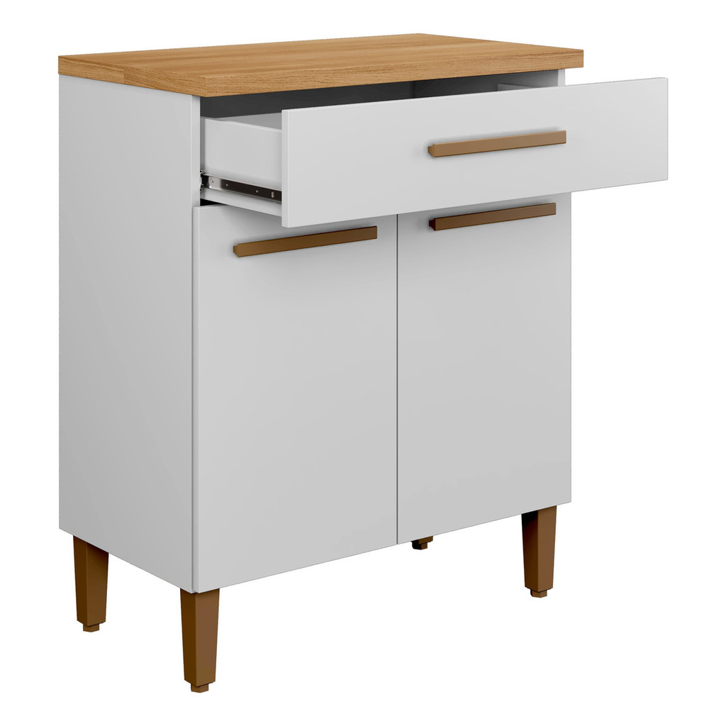 Balcão Gabinete De Cozinha 2 Port. 1 Gav. Dispensa Multiuso