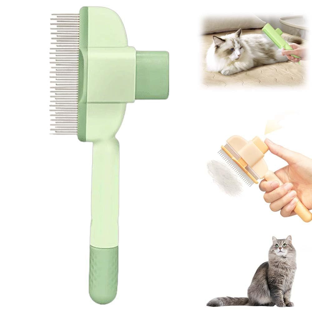 Efficient Pet Hair Remover Brush for Dogs and Cats - Self-Cleaning, Tangle-Free, Lightweight and Washable