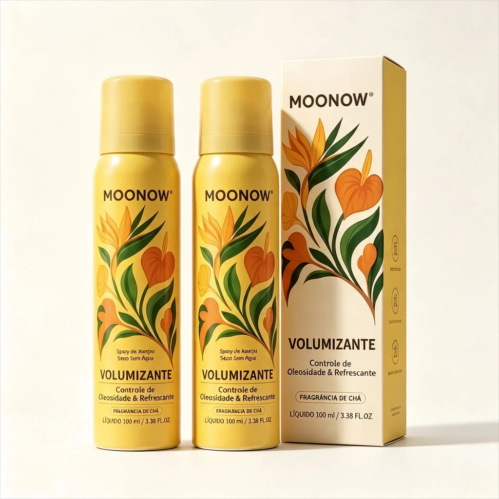 MOONOW Kit 2 Dry Shampoo Spray 100ML- Lightweight Formula, Leave Residue, for All Hair Types