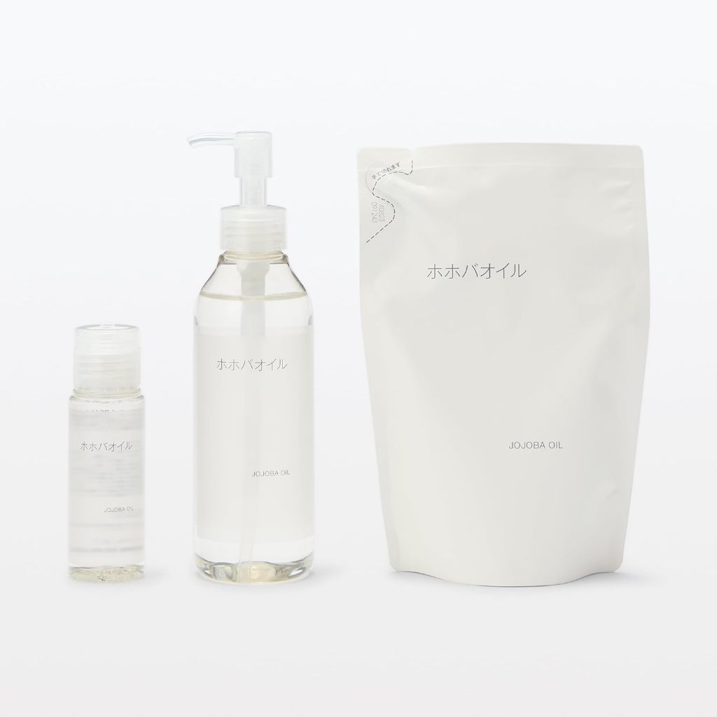 MUJI Pure Jojoba Oil Multi-Use Face Body Hair Scalp Lightweight Non-Greasy Fragrance-Free Moisture Balance from Japan