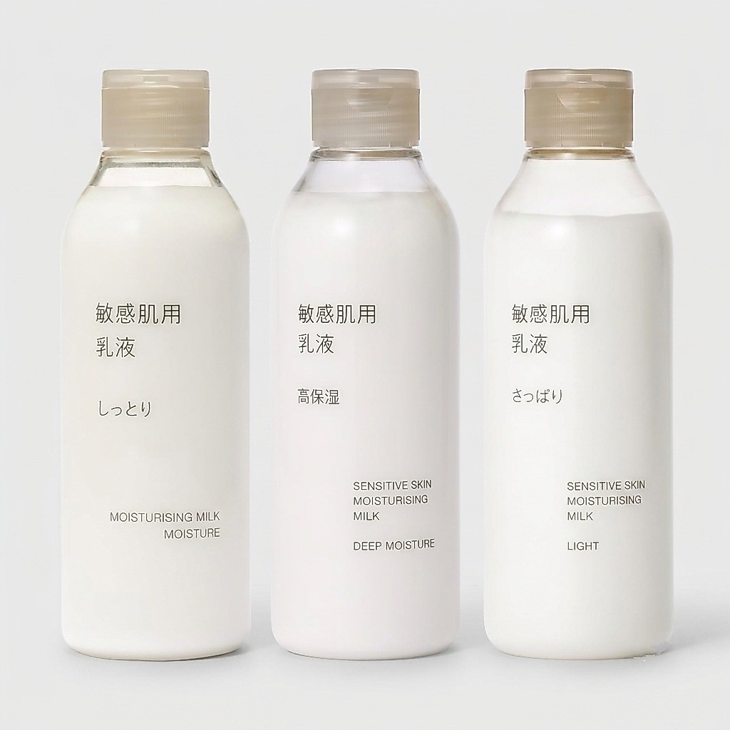 MUJI Sensitive Moisturizing Milk Light Moisture, Moisture, High Moisture Emulsion Hypoallergenic Lightweight