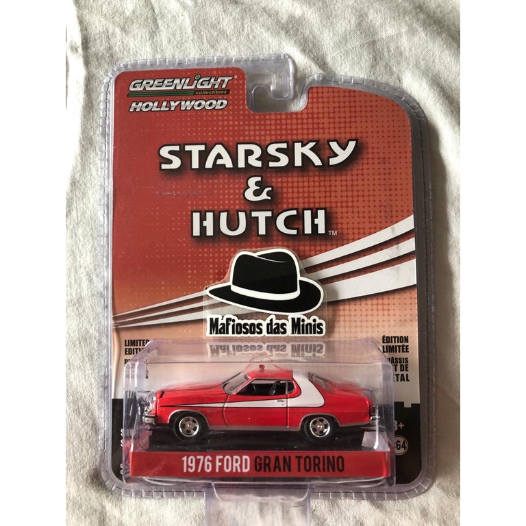 Greenlgiht 1976 Ford Gran Torino  Starsky & Hutch  Versão Suja Série Hollywood