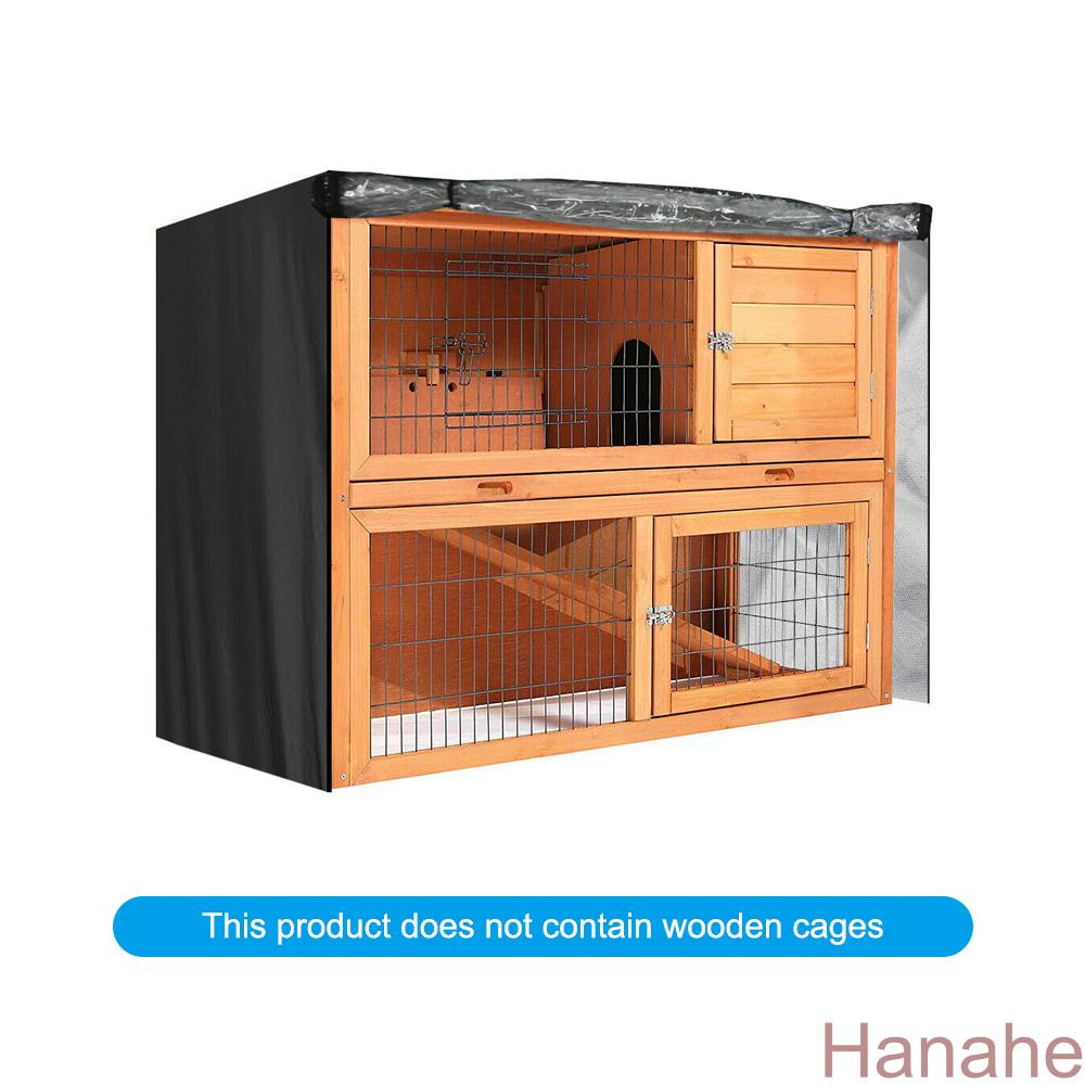 HB-4FT Coelho Hutch Cover Double Decker Pet Bunny Cage Impermeável Dustcover Jardim Ao Ar Livre Pátio Dupla Camada Gaiol