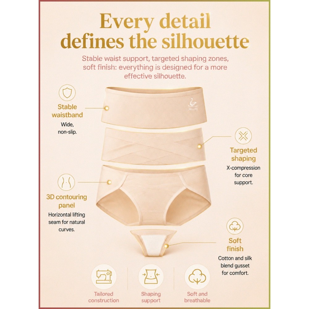 【Sculpting Fit】SL-High Waist  Tummy Control Briefs/Shapewear Underwear/Womens Tummy Control