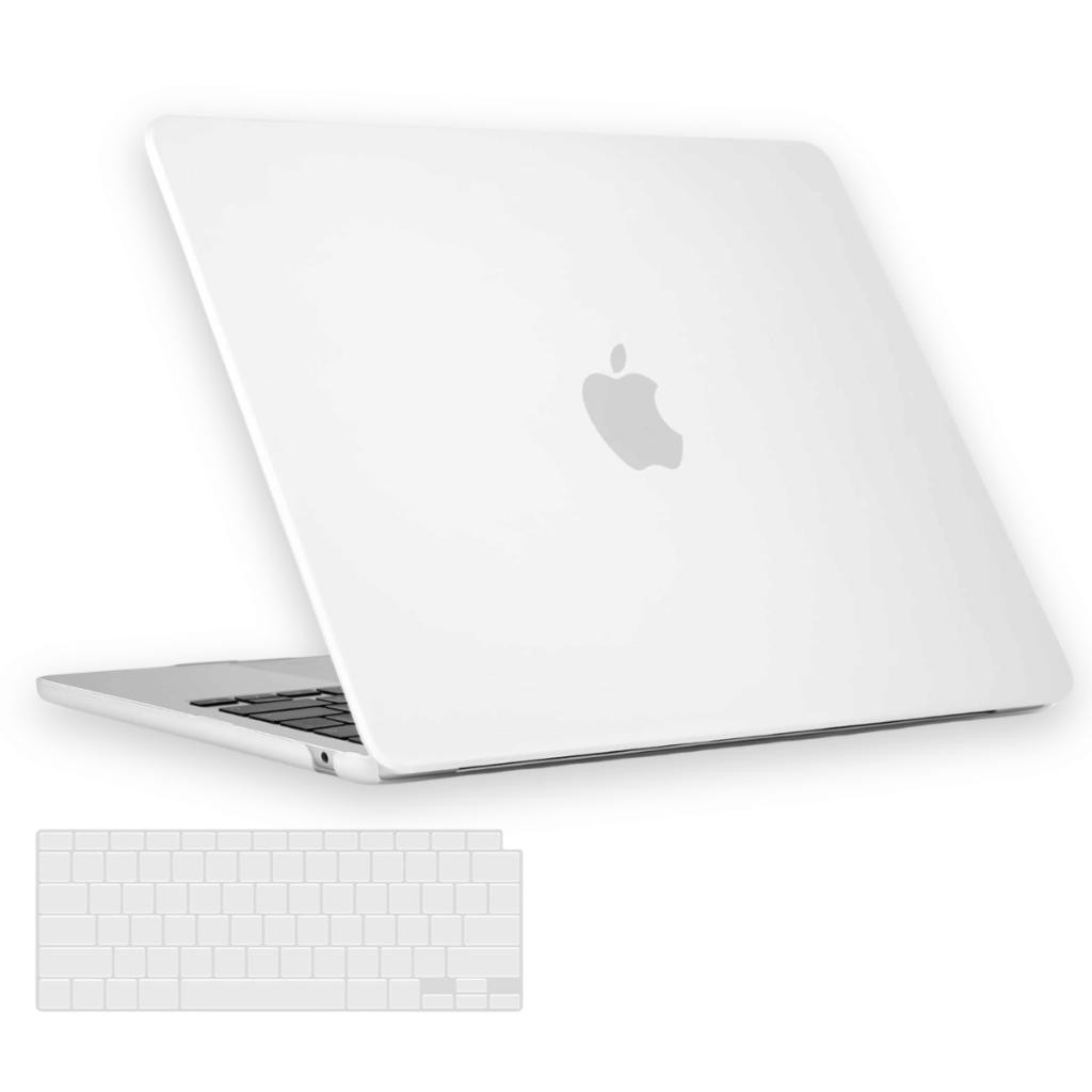 Kit Capa Para MacBook Air 13 Pol M1 Touch ID + Capa de Teclado Transparente - Ano 2019 Até 2021