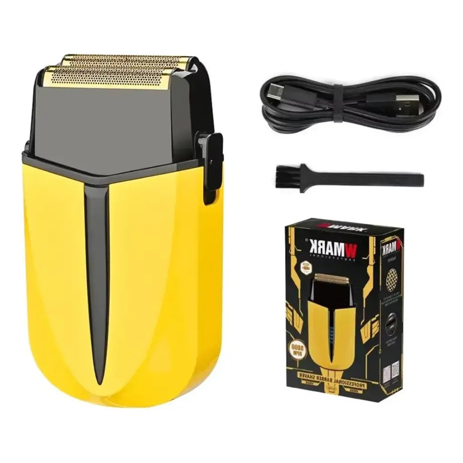 Máquina Shaver Com Led Wmark Ng1902 Amarelo 8000rpm Bivolt