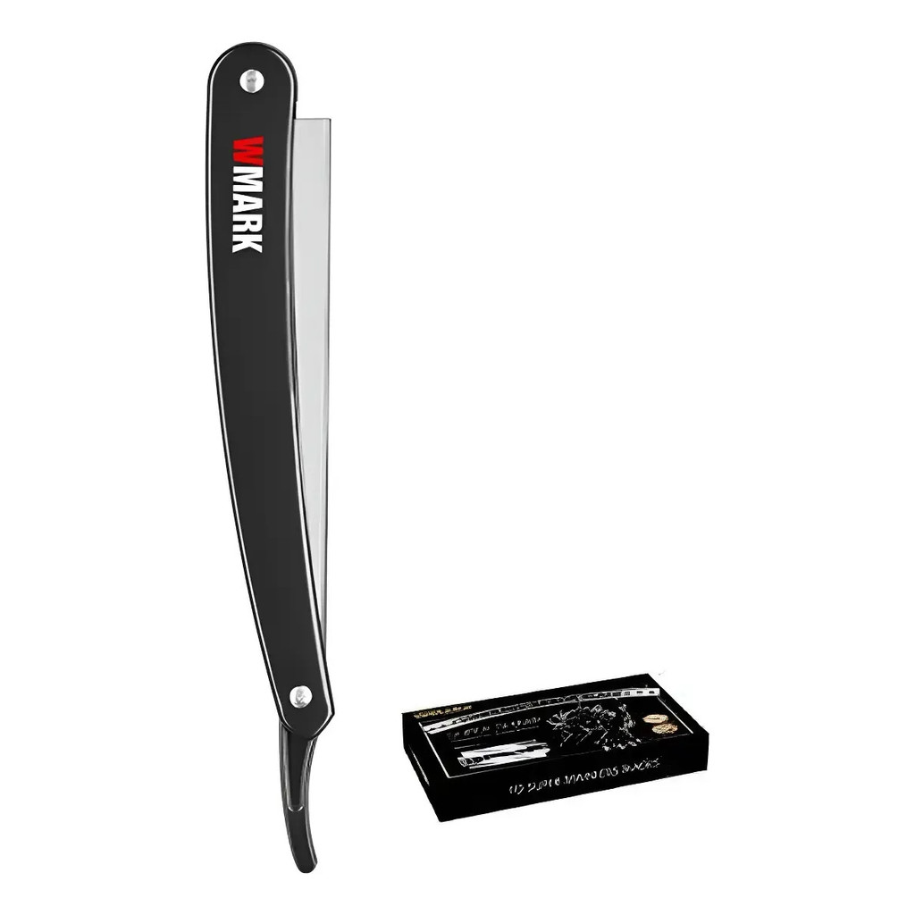 Navalha de Gaveta Profissional Wmark NG-HZ001 Com 10 Lâminas Descartáveis