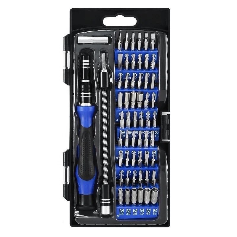 Kit Chaves Magnética 60 em 1 Chave de Fenda para Reparos Multifuncional Laptop Celular