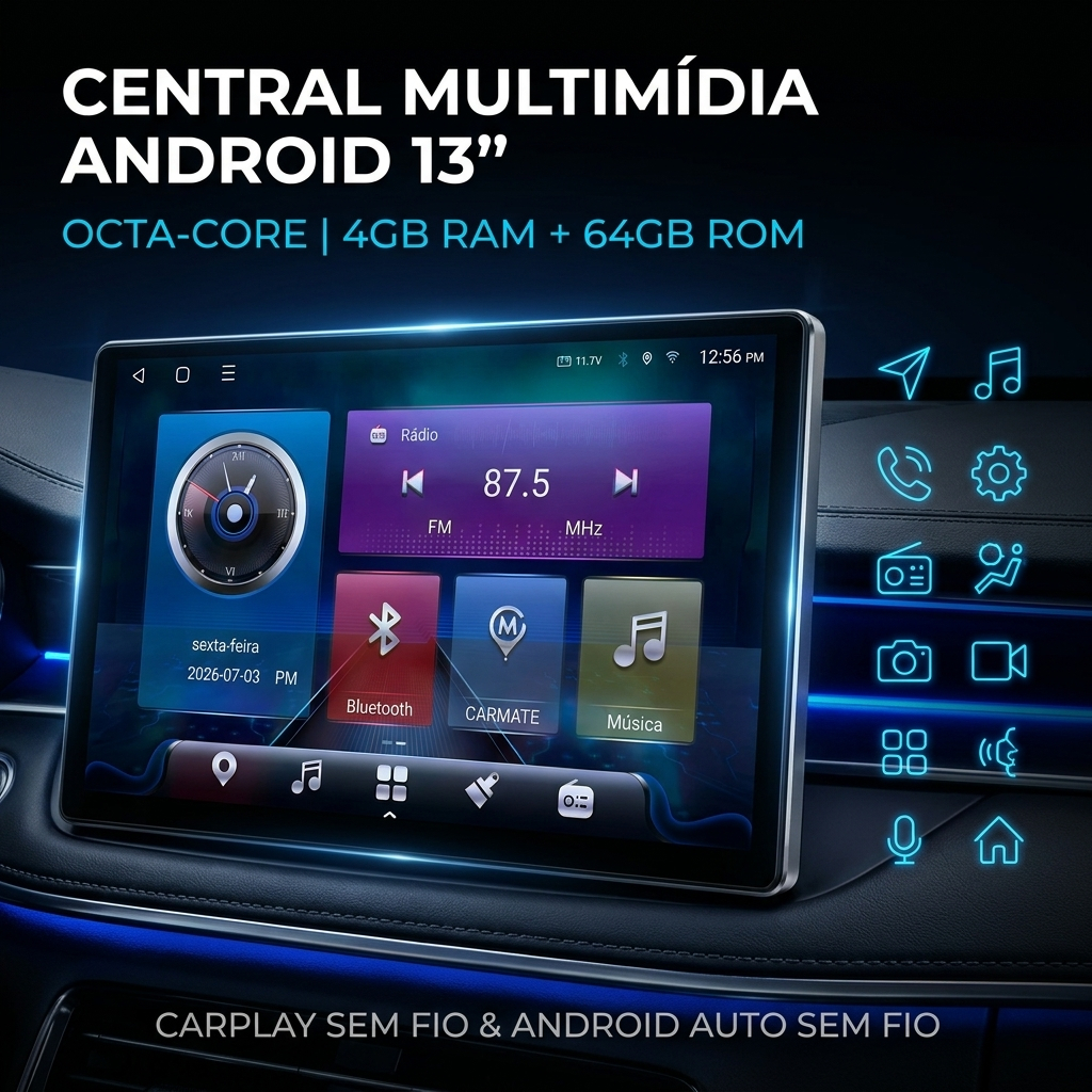 Central Multimídia Android 13